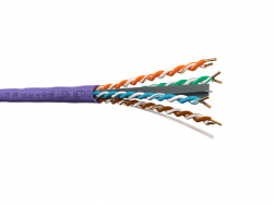 Кабель U/UTP4 cat.6a/4 пары 23 AWG BC/305м/с крестовиной/нг(А)-HF LSZH