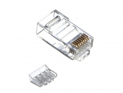 Коннектор RJ-45 Netko CKC cat.6/ со вставкой/ для одножильного и многожильного кабеля/ 100шт.