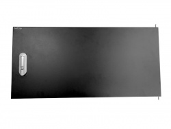 Дверь металлическая с ручкой для шкафа WMA, DUO 6*12 Netko, черная