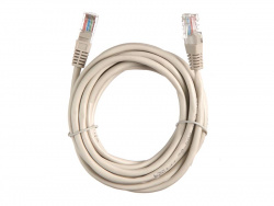 Патч-корд Technolink UTP4 cat 5e, 3,0м, ВС, серый, литой коннектор