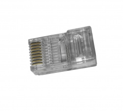 Коннектор RJ-45 Netko cat.5е/ для одножильного и многожильного кабеля (с 3-мя зубцами)/ 100шт.