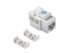 Модуль Keystone неэкранированный/RJ-45/cat.6/90°/110/Krone тип/под инструмент/KE/белый/Netko СКС
