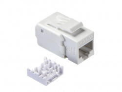 Модуль Keystone неэкранированный/RJ-45/cat.6А/90°/110 тип/без инструмента/KE/белый/Netko СКС