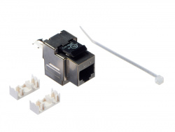 Модуль Keystone экранированный/RJ-45/cat.6/90°/110/Krone тип/под инструмент/KE/металлик/Netko СКС