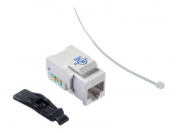 Модуль Keystone неэкранированный/ RJ-45/ cat.6/ 90°/ без инструмента/ KE/ белый/ Netko СКС