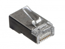 Коннектор RJ-45 Netko cat.5е/ экранированный/ для одножильного и многожильного кабеля/ 100шт.