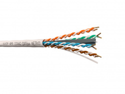 Кабель U/UTP4 cat.6a /4 пары 23 AWG BC/305м/неэкранированный с крестовиной, &quot;СКС&quot;, FLUKE TEST