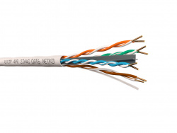 Кабель U/UTP4 cat.6/4 пары 23 AWG BC/305м/одножильный, неэкранированный с крестовиной