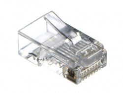 Коннектор RJ-45 Netko cat.5е/ со сквозным отверстием/ для одножильного и многожильного кабеля