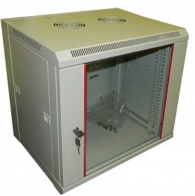 Шкаф настенный 6U серия WM (570х600х370), разборный, серый Netko WM 6606.900-S