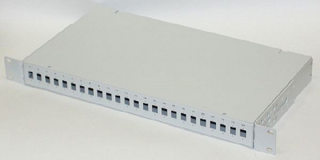 Кросс оптический 19&quot;, 1U 24 FC SM, укомплектованный 24 FC SM