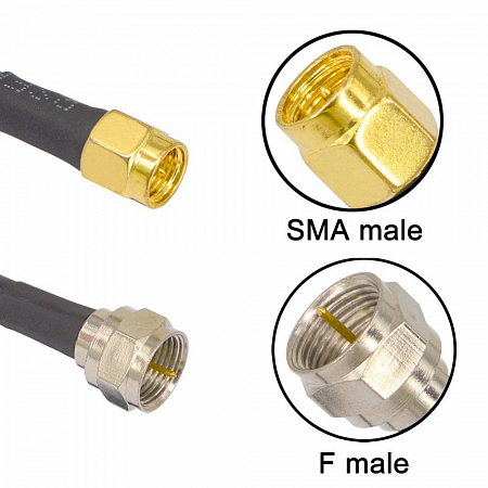 Кабельная сборка на SAT703 5м F113-55 на SMA-male