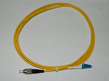 Патч-корд оптический переходной LC-FC/UPC SM Simplex 3.0мм 9/125, 2м Netko N--S-1-A-LC-FC-2M