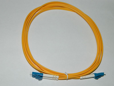 Патч-корд оптический соединительный LC-LC/UPC SM Duplex 3.0мм 9/125, 2м Netko N--S-1-A-LC-LC-2M