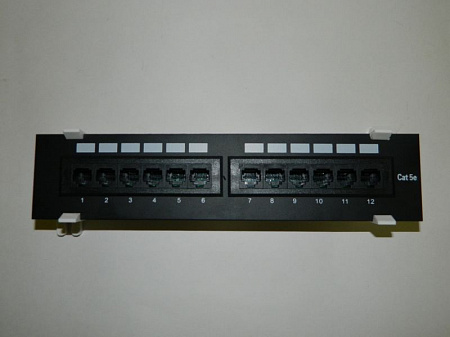 Патч-панель настенная MINI, UTP, 10&quot;, 12 портов RJ45, cat.5е, 1U, Dual Type, &quot;L&quot; NUP5EU-54062